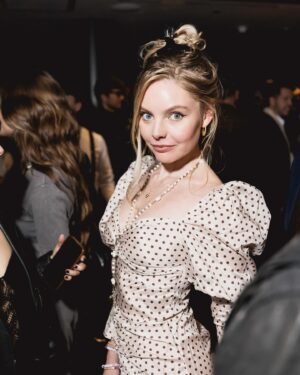 Nell Hudson Instagram - Quite chaotic choice of claw clip from me but great night 💕
Congratulations @joshuakanebespoke what a collection ✨
-
Photos @georgeonaboat 
Last one: @davebenett 
-
Incredible venue: @artotellondonhoxton 
-
#jkdecade @loopvip