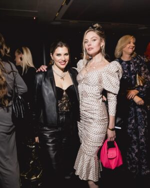 Nell Hudson Instagram - Quite chaotic choice of claw clip from me but great night 💕
Congratulations @joshuakanebespoke what a collection ✨
-
Photos @georgeonaboat 
Last one: @davebenett 
-
Incredible venue: @artotellondonhoxton 
-
#jkdecade @loopvip