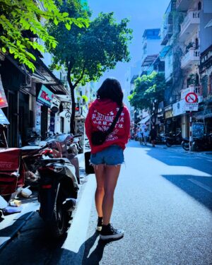 Olivia Cheng Instagram - Father Jun & Ah Toy tour Hanoi - Ha Long Bay - Ninh Bay - and an eccentric resort and artist compound somewhere in the middle of all that - big thanks to @perryyungofficial @mauranguyendonohue @sasamaiyingyung for letting me tag along on a portion of their family trip through Vietnam 🇻🇳