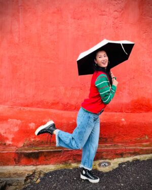 Olivia Cheng Instagram - Happy Holidays! From my ugly Christmas sweater to yours 🎄🇻🇳 #Vietnam #HoiAn 📸: @robynnlynne12
