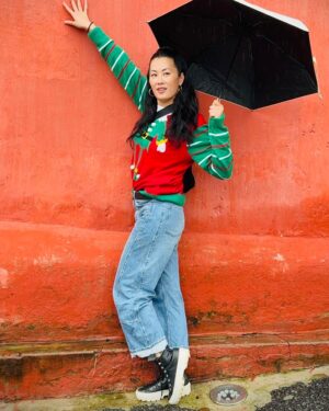 Olivia Cheng Instagram - Happy Holidays! From my ugly Christmas sweater to yours 🎄🇻🇳 #Vietnam #HoiAn 📸: @robynnlynne12