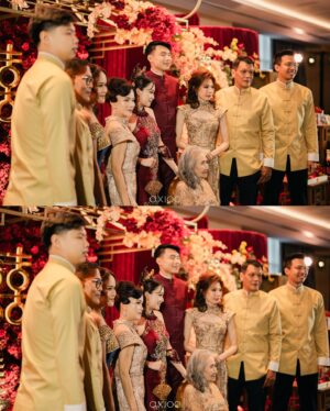 Onic Vior Instagram - Our Magical Sangjit Day🏮💍
.
.
Organize @maxima_pro
Concept & Styling @themajestic.project
Decoration @steve_decor
Hantaran styling @themajestic.project
Cheongsam @stellalunardy 
Changsan @wonghangtailor @samuelwongso 
All accessories @leciel.design
Makeup @kunsoomakeupartist
Sangjit heels @sachlirene_id @sachlirene_tfota
Gown moms @cynthiatan__ 
Jewelery moms @diamondnco.id
Makeup moms @sherlykartika
Lighting system @delight_jkt 
Hampers @eloquence__id 
Photograph @axioo
Video @axioo
Nails @shanail.id
Cake @barley.cake
Master of ceremony @aldoorusli
Venue @intercontinentaljakarta 
.
#VIOReverwithVINCENT
