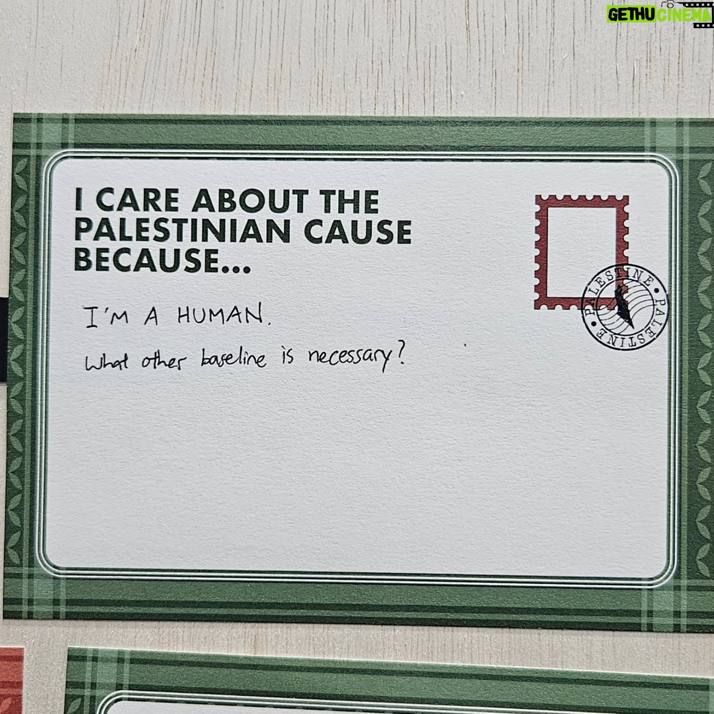 Oon Shu An - 3.5K Likes - If children can understand the suffering in Palestine, why can't we?
These are from the Live Gaza Monologues' Postcards for Gaza segment where attendees penned their thoughts about Palestine.
Share your answer to "I care about the Palestinian cause because..." below 👇
✒️ And sign our petition for Singapore to expedite its recognition of the Palestinian state via the link in bio. We're less than 10% away from our goal of 10,000 signatures 💯