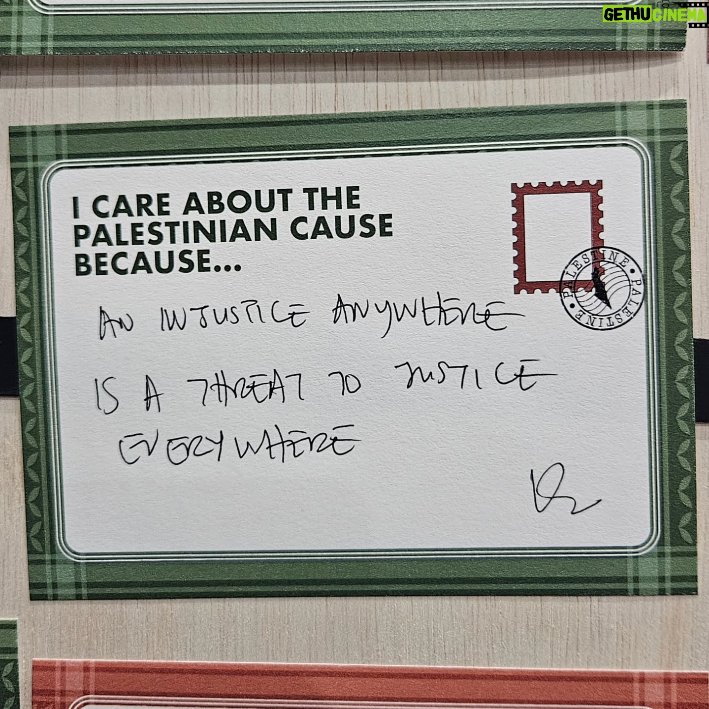 Oon Shu An - 3.5K Likes - If children can understand the suffering in Palestine, why can't we?
These are from the Live Gaza Monologues' Postcards for Gaza segment where attendees penned their thoughts about Palestine.
Share your answer to "I care about the Palestinian cause because..." below 👇
✒️ And sign our petition for Singapore to expedite its recognition of the Palestinian state via the link in bio. We're less than 10% away from our goal of 10,000 signatures 💯
