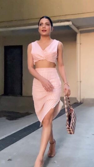 Palak Singh Instagram - Outfit - @look_at_that98 

#designed #designeddress #lookatthat #skirt #top #ghingham
