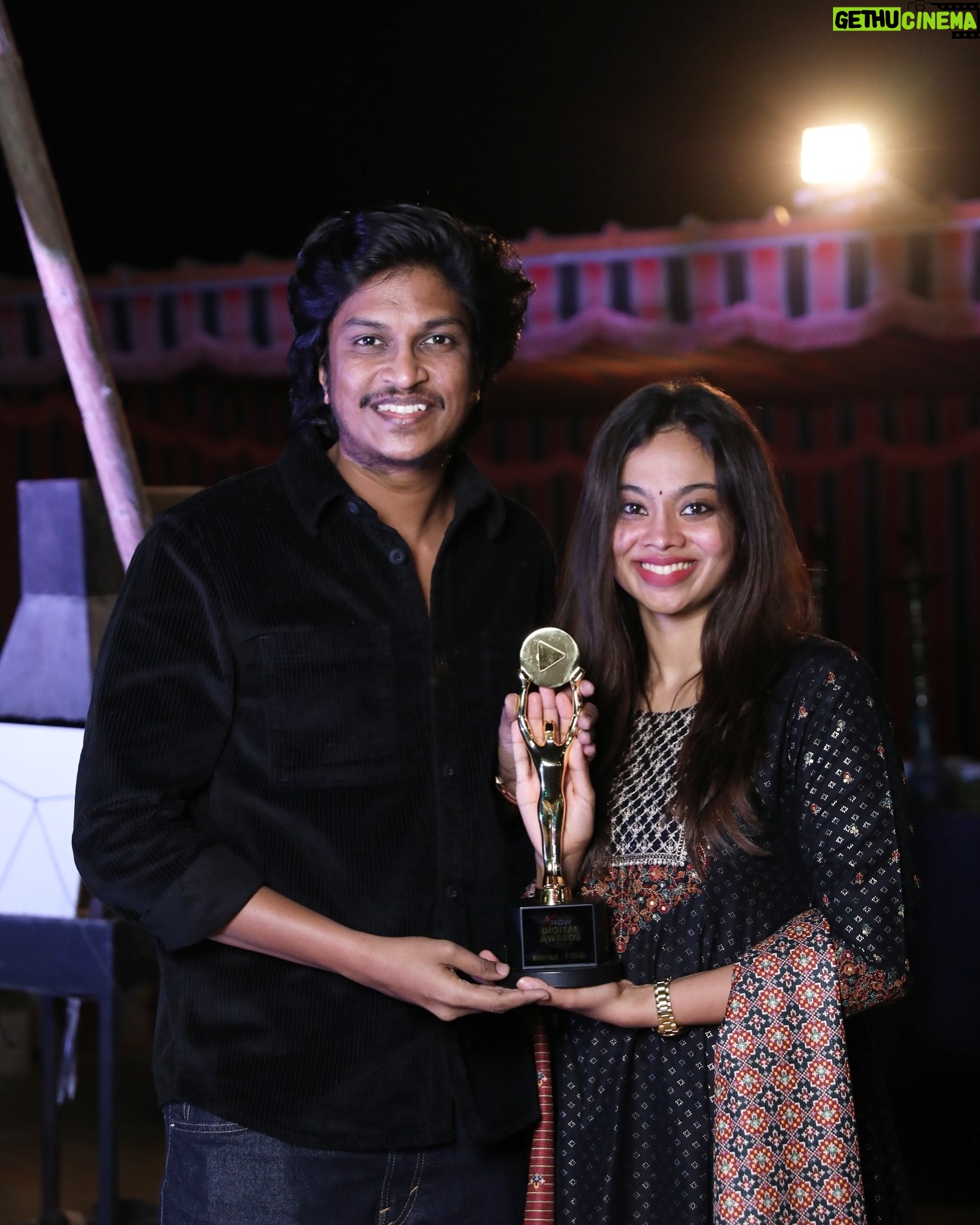 Pooja Shanka - 183.3K Likes - Highly grateful to have received such a prestigious award this year from @thetamilnadunow ✨ Thanks to all of you for making this happen ⭐️ We are indebted to everyone who voted for us ♥️ Both of us are huge fans of @actorjiiva sir, so it kinda felt extra special to receive the award from him, along with the famous business magnate @kannan__ravi_krg sir, who we have always looked upto 🔥 It felt surreal to have gotten the opportunity to be part of this fantabulous event 😇
#gratitude ✨