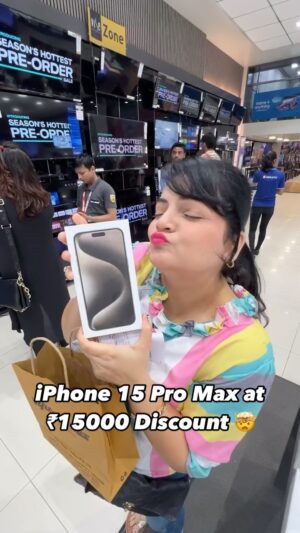 Priyanka Tiwari Instagram - iPhone 15 Pro Max at ₹15000 Discount 😍
Buy now from @vijaysalesofficial 📲