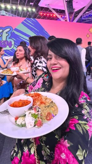 Priyanka Tiwari Instagram - VIP at YouTube Fanfest 2024 🤡
.
#food #foodporn #reelitfeelit #fyp