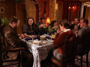 Rachel Shenton Instagram - Christmas at Skeldale House is full of surprises 🎄 As Jimmy celebrates his first birthday, Mrs. Hall faces unexpected challenges and a special connection with an abandoned fox cub 🦊 Meanwhile, Tristan’s royal mission takes an amusing turn and James and Helen deal with family tensions 👀
 
📺 All Creatures Great and Small: Christmas Special, Monday 9pm
 
#AllCreaturesGreatAndSmall #Channel5 #NicholasRalph #AnnaMadeley #SamuelWest #CallumWoodhouse #RachelShenton #PatriciaHodge