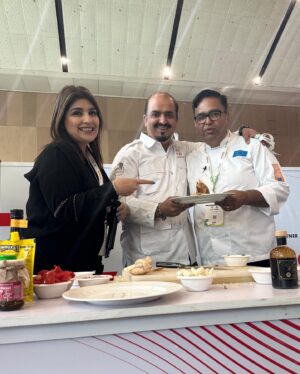 Rakhee Vaswani Instagram - Day 1 at @sialindia was a blast!😍 Masterclasses by Chef @chefajaychopra @sambhavijoshi & @ashish_1450  showcasing incredible flavors and techniques🫶🏻Met the Ambassador and Vice Minister of Estonia, and explored 10 unique Estonian products. What a day! 😍

@visitestonia @estinindia @estonianworld @team.estonia 

(SIAL India, Day 1, Masterclass, Chef Ajay Chopra, Chef Sambhavi, Estonian products, Ambassador, Vice Minister of Estonia, Chef Ashish, Moong Dal Halwa Crumble, Unox oven, flavors, techniques)

#chefrakheevaswani #SIALIndia #Day1 #Masterclass #ChefAjayChopra #ChefSambhavi #EstonianFlavors #EstonianProducts #Ambassador #ViceMinister #ChefAshish #MoongDalHalwaCrumble #UnoxOven #CulinaryExcellence #FoodInnovation #gastronomy