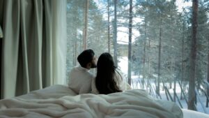 Rebecca Roy Instagram - Video Postcards from Finland’s winter wonderland! ❄️🇫🇮 Picture this: gentle snowfall, the Northern Lights dancing above, and the cozy warmth of Finland’s unique all-inclusive resorts. 
our recos 
@northernlightsvillagelevi 
@arctictreehousehotel 
@wildernesshotels 

✨ As the birthplace of Santa Claus, every corner feels like stepping into a fairytale. Which postcard captures your heart? 

#NorthernLightsMagic #Santa’sHome #FinlandDiaries #chennaiinfluencer #finland #coupletravel #wintervacation #snow