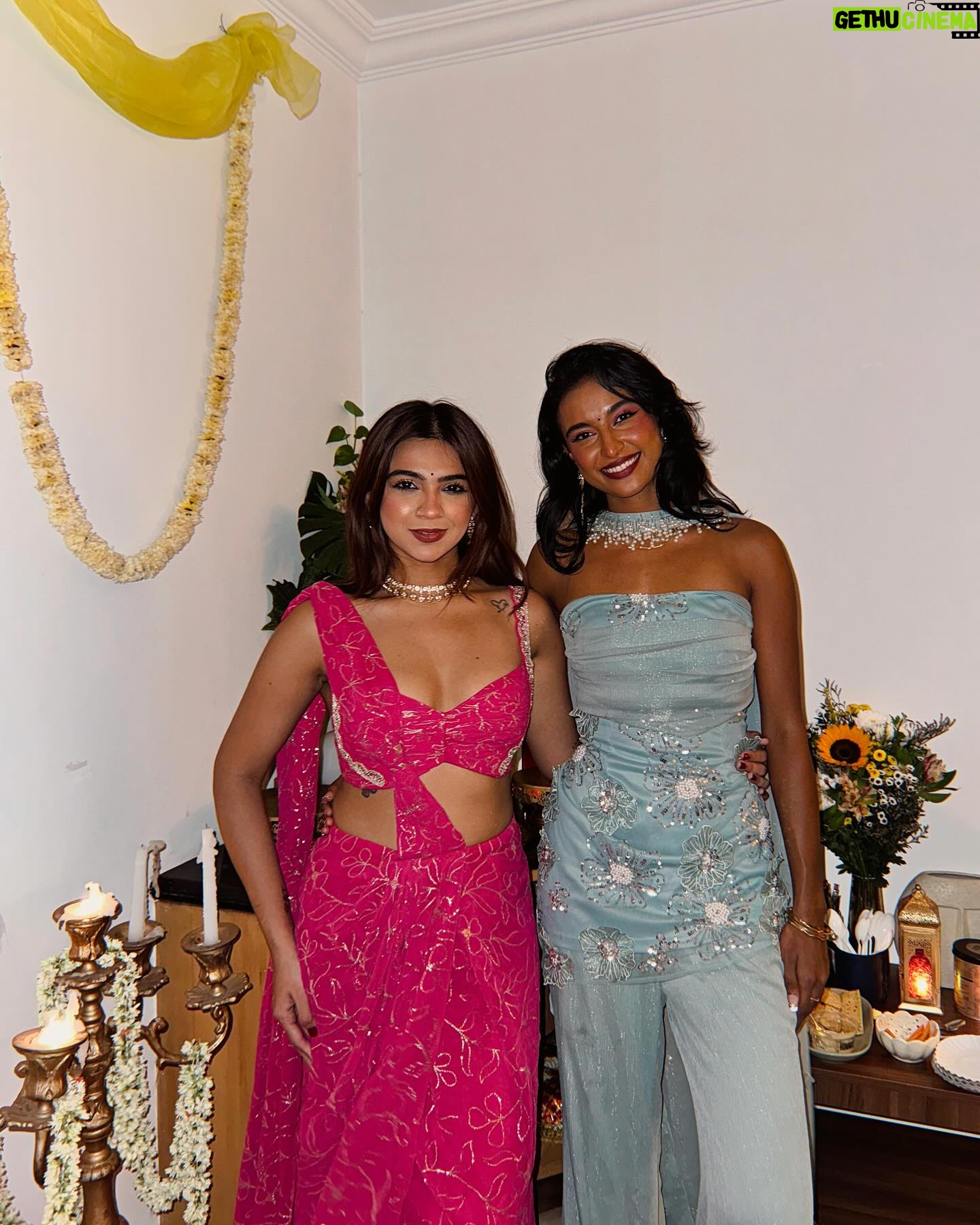 Rida Tharana - 279.9K Likes - @the.rebel.kid convinced me to throw a Diwali party, and I finally did it! 🥹✨ Had all my favorite people around, bringing in their best vibes, and I can’t even describe how happy it made me feel. We filled the house with laughter, music, delicious food, and of course, tons of sparkle. From dancing in the living room to sharing stories over sweets, it was a night filled with warmth and joy. It felt like Diwali in every sense—full of light, love, and amazing company! 💖🪔
Wearing : @leaclothingco
#DiwaliHouseParty #FestiveFeels #GoodVibesOnly