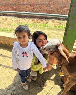 Ritu Rathee Instagram - Our first Desi Gir Cow arrives at our farm. These are the purest breed of our indeginous desi cows. 
.
They posses imense health benefits to humans as mentioned in our Veda’s and Purana’s . 
.
Unfortunately only 5-7% of pure desi breeds have remained as their milk has a low fat quantity and they produce less milk as compared to HF/ Jersey breeds.
.