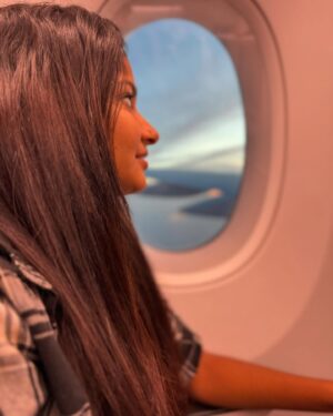 Sachana Namidass Instagram - My first flight from Chennai to Bangalore ✈️
Departure 17.04.2024 18:30