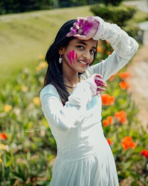 Sahasra Honey Instagram - Ore piyaaaa🤍💚
@shivalucky_photoworks 
#sahasrahoney #teamsahasrahoney #post #holifestival