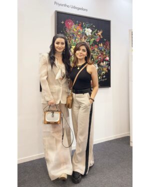 Shalini Passi Instagram - A memorable round-up from Art Mumbai 2024 @artmumbaiofficial ! Our booth at Arches 3 & 4 was buzzing with art lovers and collectors exploring the magic of embroidered art.

Creatively Embroidered by Milaaya Art Gallery by Gayatri Khanna @msgayatriks 
Presented by Shalini Passi’s @shalini.passi MASH @mash_india 
Curated by Dr. Arshiya Lokhandwala @lakeerenn