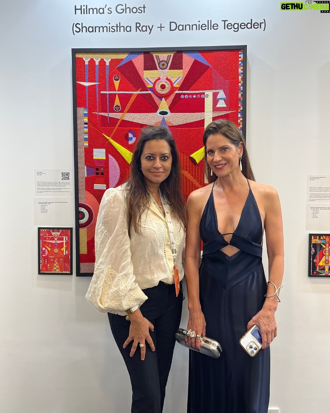 Shalini Passi - 28.4K Likes - A memorable round-up from Art Mumbai 2024 @artmumbaiofficial ! Our booth at Arches 3 & 4 was buzzing with art lovers and collectors exploring the magic of embroidered art.
Creatively Embroidered by Milaaya Art Gallery by Gayatri Khanna @msgayatriks
Presented by Shalini Passi’s @shalini.passi MASH @mash_india
Curated by Dr. Arshiya Lokhandwala @lakeerenn