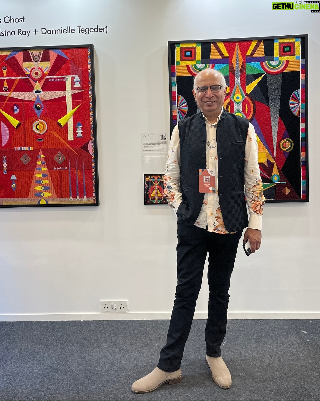 Shalini Passi - 28.4K Likes - A memorable round-up from Art Mumbai 2024 @artmumbaiofficial ! Our booth at Arches 3 & 4 was buzzing with art lovers and collectors exploring the magic of embroidered art.
Creatively Embroidered by Milaaya Art Gallery by Gayatri Khanna @msgayatriks
Presented by Shalini Passi’s @shalini.passi MASH @mash_india
Curated by Dr. Arshiya Lokhandwala @lakeerenn