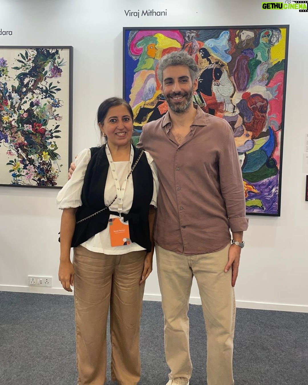 Shalini Passi - 28.4K Likes - A memorable round-up from Art Mumbai 2024 @artmumbaiofficial ! Our booth at Arches 3 & 4 was buzzing with art lovers and collectors exploring the magic of embroidered art.
Creatively Embroidered by Milaaya Art Gallery by Gayatri Khanna @msgayatriks
Presented by Shalini Passi’s @shalini.passi MASH @mash_india
Curated by Dr. Arshiya Lokhandwala @lakeerenn