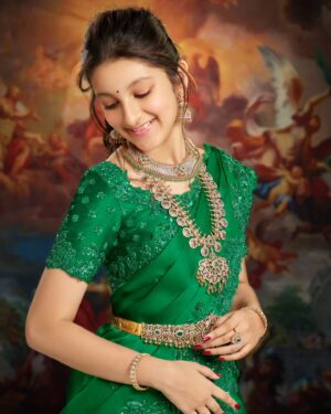 Sitara Ghattamaneni Instagram - Super happy and excited to be the face of @pmj_jewels! Check out 'Sitara's Signature Collection' which was launched at #TimesSquare today. I hope you all love it as much as I do 🥰🥰🥰 #PMJSitara let's go! ✨

Outfit: @sindhureddy_designhouse
Photographer: @jatinkampani

Launching soon in :

Hyderabad - 6th July 
Vijaywada 13th July