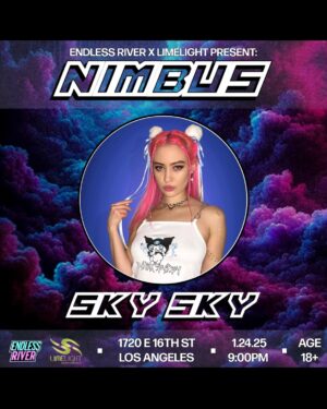 Skylar Roberge Instagram - My LA bbs, 1st show of the new year 💖
Save the date Jan 24 😘
Tix in my bio 🎟️
@limelightmusicent @endlessriver_irl 

Wearing the bae @creepy.gals 🎀⛓️💕

#losangeles #animegirl #femaledj #bassmusic #trap #dubstep #kawaii #creepygals