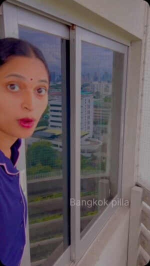 Sravani Varma Samanthapudi Instagram - Window 🪟 theesthe dhuripothai 🕊️ #bangkokpilla #telugu #trending
