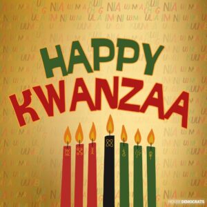 Stacey Plaskett Instagram - Today is the first of seven days honoring Kwanzaa! 

May these days bring unity, reflection and joy to all who are celebrating.
