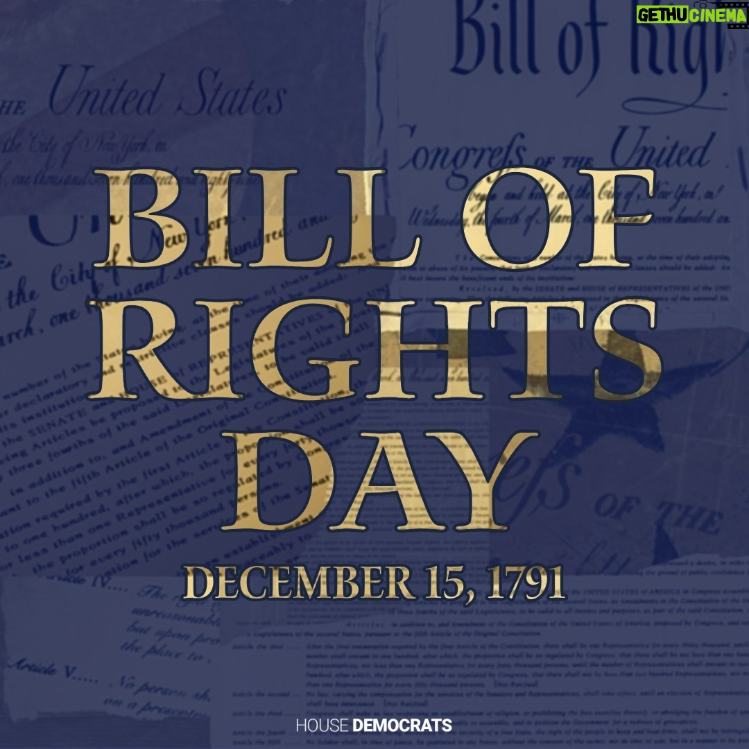Stacey Plaskett - 136 Likes - On this day 233 years ago, the Bill of Rights was ratified. Today, we honor the first Ten Amendments to the U.S. Constitution and remember their role in shaping our democracy and freedoms.