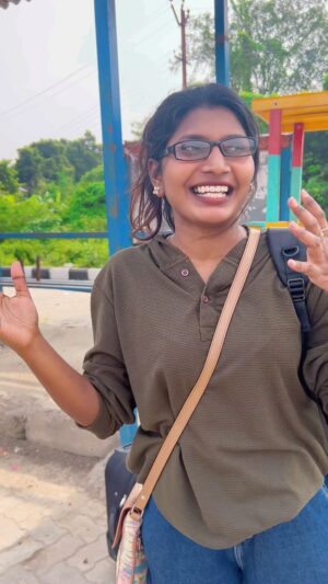 Stephina Alex Instagram - Nellai girl in Chennai 😄