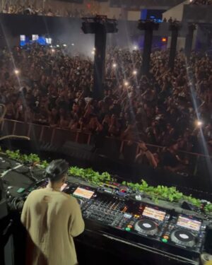 Sufi Malik Instagram - summer is here! feels like forever since I vibed with my friends to my favorite kind of music. i don’t go out that often but trying to change that this summer. showed up with the baddies, we out here!!! thank you @kahanimusic for the amazing experience and playing chaiyya chaiyya 🪩 
congrats the team @indo.warehouse for selling out 
📸: @filmbynaz
