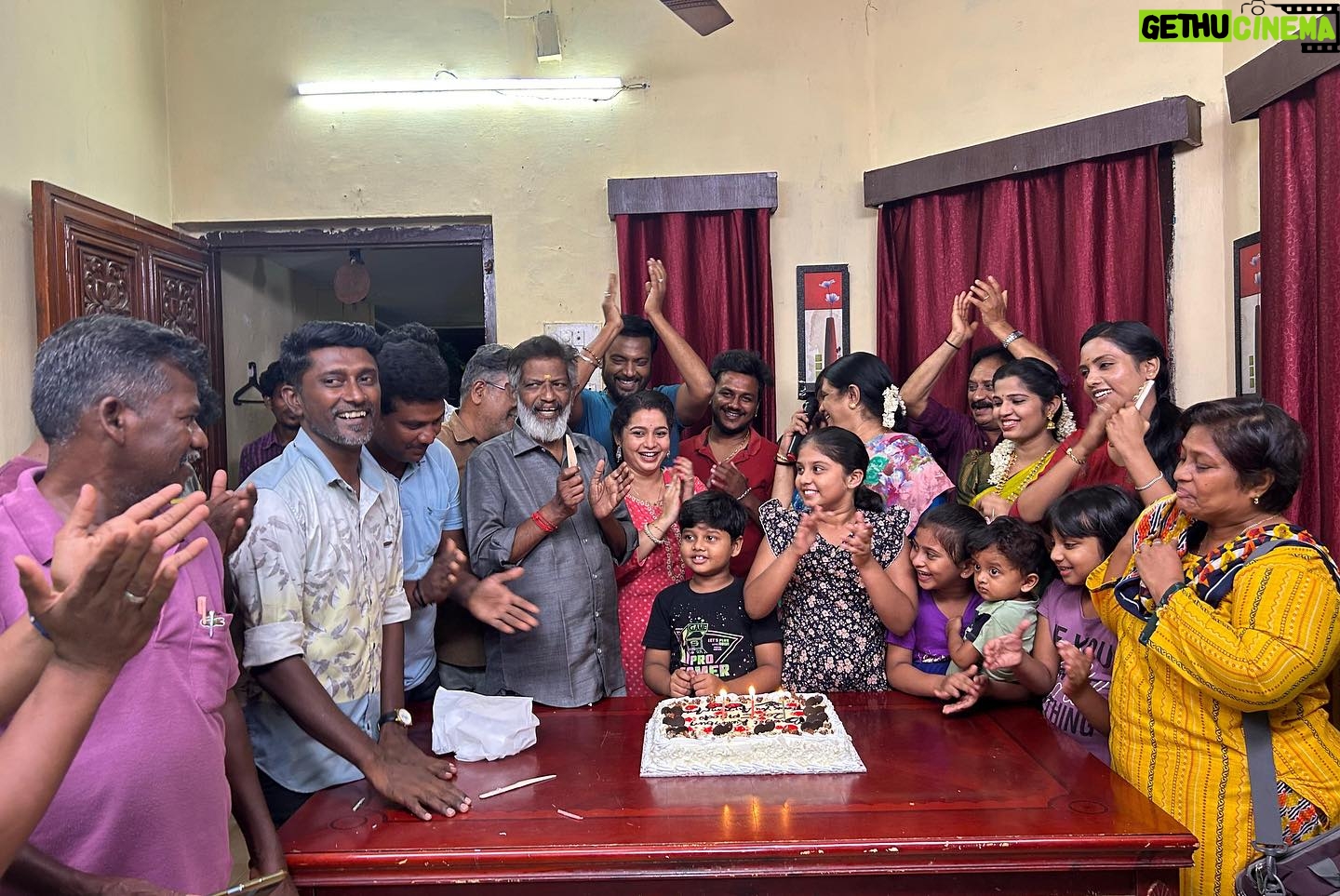 Sushma Nair - 1.4K Likes - Today, we celebrate one incredible year as Vanmathi - my most cherished character yet! As my first lead role in a comedy series on National channel DD, produced by Vikatan, I’m grateful for the opportunity to explore my range. Vanmathi holds a special place in my heart, and I’m thrilled to share some unforgettable moments from Budget Kudumbam:
1. From real to reel: Housekeeping akka and Housekeeping Vanmathi
2. Our first family photo as Mrs. Vanmathi Chandru
3. Summer 2024: Waiting for my shot
4. Feeling adorable
5. Laughter with the boys on set
6. Celebrating 200 episodes with the team
7. The delicious celebration cake
8. Imitating our camera man
9. Working with Director Shakthivel sir
10. My first and favorite shot
#Vanmathi #BudgetKudumbam #Comedy #vikatan
The core team 👏👏👏