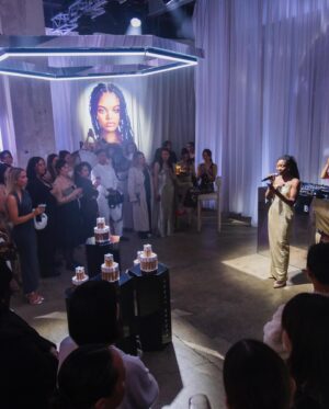 Swarnaa Rajalingam Instagram - Earlier this year I mapped out the brands I wanted to work with on my vision board and @fentybeauty has been right at top. Now to actually bing invited for a massive launch is a pinch me moment! @badgalriri her confidence, her music and now this insane brand  she has brought to life - ASDFGH! Her brand has brought so many of us from out of the shadows into the limelight of the beauty space in a way where we feel celebrated. I’m just feeling all kinds of gratitude to being in this space amongst all these other talented creatives across Australia and New Zealand with my gurrrl by my side celebrating the launch of the Soft’Lit foundation. If you’ve read this far please don’t give up on your dream partnerships, dream collaborations, dream projects and aspirations ✨ keep dreaming because it’s all on its way! While you’re at it don’t forget to check out the new range because you know miss riri doesn’t misss!! 🔥 

[Fenty PR event, Fenty Soft’Lit Foundation, Fenty Foundation, SoftLitGlow] 

#SoftLitGlow