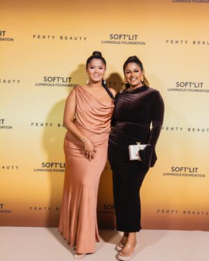 Swarnaa Rajalingam Instagram - Earlier this year I mapped out the brands I wanted to work with on my vision board and @fentybeauty has been right at top. Now to actually bing invited for a massive launch is a pinch me moment! @badgalriri her confidence, her music and now this insane brand  she has brought to life - ASDFGH! Her brand has brought so many of us from out of the shadows into the limelight of the beauty space in a way where we feel celebrated. I’m just feeling all kinds of gratitude to being in this space amongst all these other talented creatives across Australia and New Zealand with my gurrrl by my side celebrating the launch of the Soft’Lit foundation. If you’ve read this far please don’t give up on your dream partnerships, dream collaborations, dream projects and aspirations ✨ keep dreaming because it’s all on its way! While you’re at it don’t forget to check out the new range because you know miss riri doesn’t misss!! 🔥 

[Fenty PR event, Fenty Soft’Lit Foundation, Fenty Foundation, SoftLitGlow] 

#SoftLitGlow