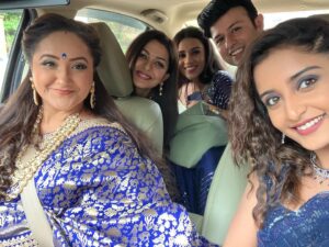 Swati Shah Instagram - Enroute…zee rishte awards nominations party with the fun gang.