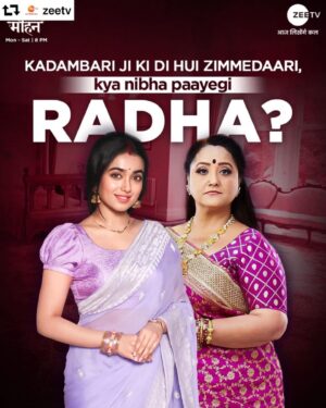 Swati Shah Instagram - Ek nayi zindagi,nayi zimmedari ki chunauti…kya nibha payegi RADHA…dekhiye pyaar kaa pehla naam Radha mohan Monday to Sunday only on @zeetv 
@studiolsd_ 
@itsprateeksharma 
@prateekshah1
@theneeharikaroyofficial