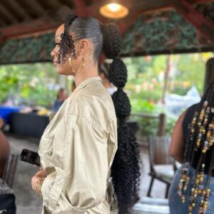 Tiffany Boone Instagram - Tiffany Boone AKA Sarabi in the #Mufasa Lion King Movie. Get your tickets for December 20th nowwww! 🦁👑 Hair by @indiamhammond makeup by @glammedbytybella styled by @shameelahhicks ✨✨✨