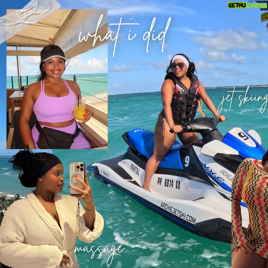 Tyla Gomez - 1.1K Likes - Puerto Rico recap 🌴✨
what i wore: lots of @vicidolls , my fav blue swimsuit is @lulus , i elevated all my looks with jewelry from @enroutejewelry_ and @petit.moments and i got a super cute green dress from a local shop ✨✨ (everything that can be 🔗 will be on my LTK)
what i did: this trip really showed me how much i love doing nothing. I know some people don’t care about the hotel but that’s what i care about most. In fact, nothing was booked/planned except for this hotel. I did lots of research on it (watched YouTube videos) and I was extremely satisfied with the @elsanjuanhotel
With that said, I really enjoy laying at the private beach and the poolside. The swim up bar saw me lots! Outside of the hotel I enjoyed ziplining through the El Yunce Rainforest and jet skiing, which was actually offered at the hotels private beach.
what i ate: soooo many good meals. gonna share in a video later! My favorites were Marmalade and Andaluz! @marmaladerestpr @andaluzsanjuan
#travel #blackgirltravel #puertorico