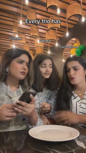 Uroosa Khan Instagram - Which one are you???

#trios #microwavepopcorn #triosisters❤️ #sisters #listener