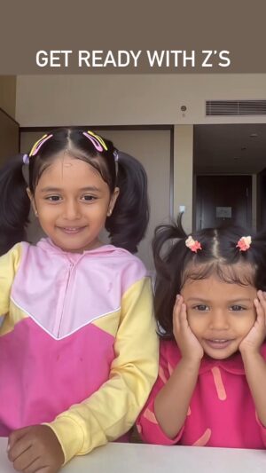 Zara Zyanna Instagram - GRWM ft. ZYANNAS 

Zara Outfit: @firstcryindia 
Ziva Outfit: @miniklub.in 
Shoes: Nesco, spencerplaza
Hair accessories: Parrys corner (street shopping) 

Ps: Getting them ready is a therapy 🥹♥️ btw how is our airport look??
