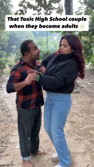 Aashi Sahni Instagram - Kya yahi pyar hai? 
Ft. @aashixsahni 📸 @yatinyaar 

#funnyreels #reelsofinstagram #trending #trendingreels #viralcontent #viralvideo #couple #toxiccouples #couplegoals #funnycouples