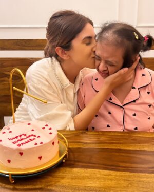 Aashna Shroff Instagram - The light of our lives said goodbye to us yesterday, and I don’t think I can put into words how I feel right now, but let me tell you a little bit about Preeti masi because I know how much everyone here loved her.

61 years ago, a doctor saw her as a baby and told my nana and nani that she wouldn’t survive beyond 5 years. And boy, did she prove him wrong. 

While she was my masi, she was more like my mother who took care of my every need when I was born, then more of a sibling who studied, played and fought with me every single day growing up, and slowly with time, she became more like a child and the one who needed taking care of.

Not everyone understood her, and even though she was intelligent enough to know she wasn’t entirely like us, that never stopped her from being herself. And that’s my biggest takeaway from Preeti masi. To forever be your resilient, confident, opinionated (and always short tempered😅) self.

She was obsessed with Bollywood, she had to go swimming every single day, she loved animals, absolutely adored kids, food was her first love, she’d often wear 5-6 layers of clothes just so she’d have enough options if we happened to go on an impromptu trip (last picture for reference🤣) and she used to spend her days knitting, writing, reading or colouring in her books. Our home has been buzzing with so many hilarious stories about Preeti masi since yesterday and they’re the only thing keeping us going right now. 

All I am grateful for is that God chose us and found us good enough to be the people responsible to give her a good, happy life. And I hope we lived up to that. For everyone that loved her and checked in on her, thank you 🙏🏻 

That extra chromosome became one of the biggest blessings of our life, and one of the reasons I am the person I am today. We love you so much Preetu, and we wish you are happy up there, eating all the Chinese food and burgers to your heart’s content 🥰