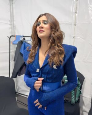 Aastha Gill Instagram - Dubai, you’ve been a dream! 🌟 Honored to be the only live musician and share the stage with such incredible talent at Da-bangg. ♥️

These moments remind me why I love what I do. Huge thanks to @akshatbansal__ @bloni.atelier for this stunning custom fit—you brought my vision to life! ❤️‍🔥

Big love to everyone who made it happen and to all of you who brought the vibe! ✨

HMU: @cashmakeupartistry ♥️
Styling: @doyoulovedeep