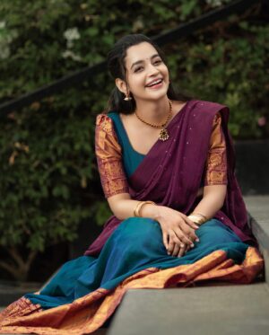 Abarnathi Instagram - Flaunting my Tamil ness 🌹✨
.
.
COSTUME @deepoo_designers 🩷
.
.
MUA @makeup_by_aamirah 💅🏻
.
.
Pic @zerogravityphotography 📸
.
.
STYLIST @dipti11_official 🪡
.
.
Location @sheratonchennai 🦩
.
.
ACCESSORIES @dscollection113 💍

#today #india #instagram #instagood #mood #photography #follow #saree #photooftheday #picoftheday #happy #viral #instadaily #nature #fashion #beautiful #daily #art #indiapictures #motivation #tamilcinema #style #tamilactress #music #jailor #halfsaree #selfie #myself #todaysoutfit #trending
