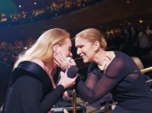 Adele Instagram - I have been performing in Celine Dion’s room at the Colosseum for almost 2 years now. 4 weeks to go! It was the only venue I wanted to play in Vegas because it was built for her. I have a picture of her right next to the stage that I touch every night before I walk on and she came to the show this weekend and it was a surprise and it was a MOMENT!! @celinedion I love you so very very much. Words will never sum up what you mean to me, or what you coming to my show means, let alone how it felt seeing you back in your palace with your beautiful family. I have loved being there it has been such an honor and Saturday night will be something I remember forever and ever. Such a full circle moment for me to be there with you. Thank you so much ♥️
