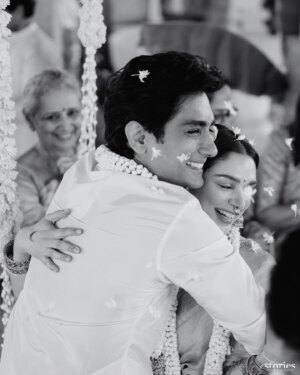 Aditi Rao Hydari Instagram - “You are my Sun, my Moon, and all my Stars…”

To being Pixie Soulmates for eternity…to laughter, to never growing up…

To Eternal Love, Light & Magic ❤️

Mrs & Mr Adu-Siddhu 💫
