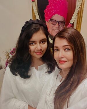 Aishwarya Rai Instagram - 🥰💖HAPPY BIRTHDAY 2 THE ETERNAL LOVE OF MY LIFE dearest Daddy-Ajjaa and my darling Aaradhya❤️MY HEART… MY SOUL… FOREVER AND BEYOND🌟❤️🧿