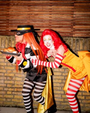 Alex Scott Instagram - Living the McDream 🍔🍟Happy MacHalloween 

McDelivery team: 🎃
@heidinorthmakeup 
@hairbycarlcampbell 
@suhaines 
@takenbytay_ 
@baldyloxboutique