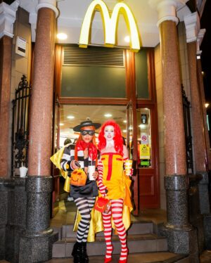 Alex Scott Instagram - Living the McDream 🍔🍟Happy MacHalloween 

McDelivery team: 🎃
@heidinorthmakeup 
@hairbycarlcampbell 
@suhaines 
@takenbytay_ 
@baldyloxboutique