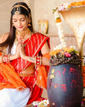 Alisha Rajput Instagram - Mai Shiv ki hu Shiv mere hai ❤️

#mahashivratri_special #shiv #explorepage