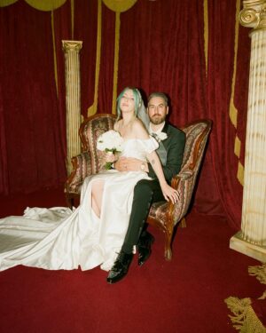 Alison Wonderland Instagram - On Halloween in Vegas I married the love of my life (with some help from Elvis). I am so grateful to have found such a one of a kind love. Ti doesn’t have social media (hot) but I am so in love with you. You are the funniest, smartest, kindest and most inspiring person I know. Thank you for always letting me be fully myself and encouraging me every single day, thank you for giving me the most beautiful child in the world, thank you for showing me what healthy love is, and most importantly thank you for making me “Mrs West” because now my initials are officially “AW” 💍 
📸 @zarastaplesweddings & @jaredtinetti (special thanks to @resortsworldlv & @zoukgrouplv for my crazy afterparty)